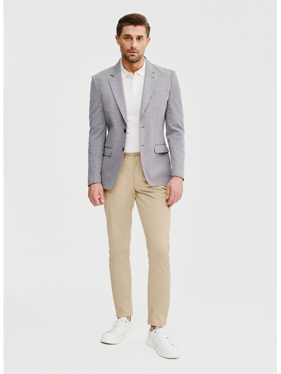 Pako Lorente Pako Lorente Marynarka P25SF-3X-023 Szary Slim Fit