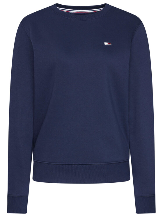 Tommy Jeans Tommy Jeans Bluza Fleece DW0DW09227 Granatowy Regular Fit