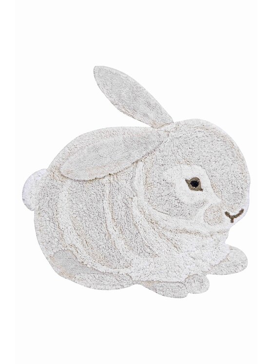 Lorena Canals Lorena Canals Dywan dziecięcy Dywan bawełniany Króliczek Animal Rugs Szary