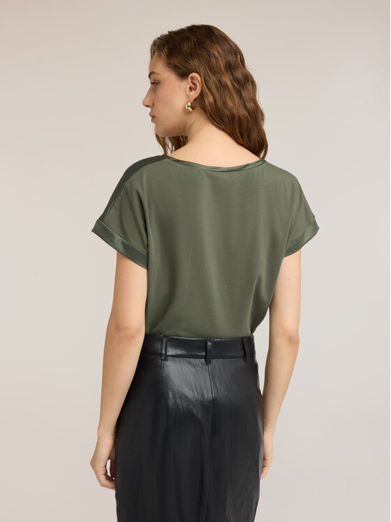 Motivi Motivi T-shirt G063W903694N035 Verde Regular Fit