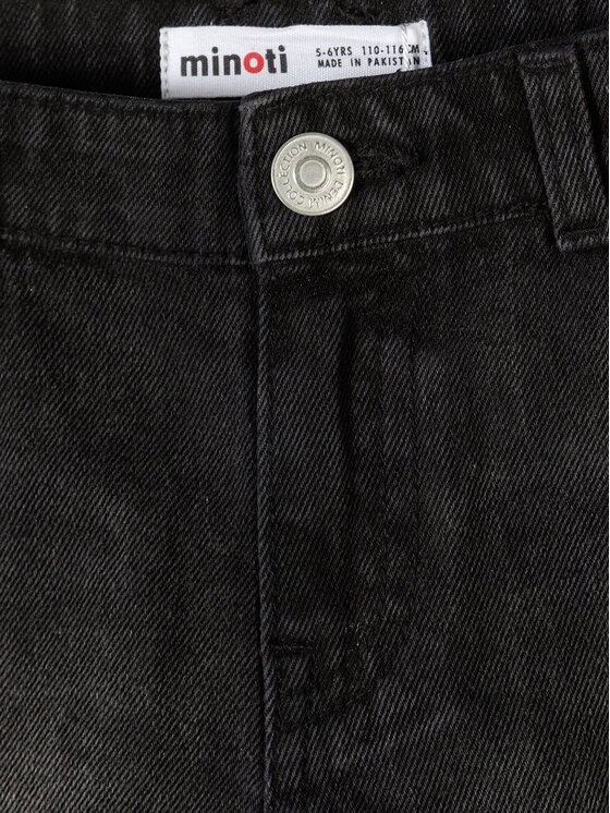 minoti minoti Szorty jeansowe 30SHORT151 Czarny Regular Fit