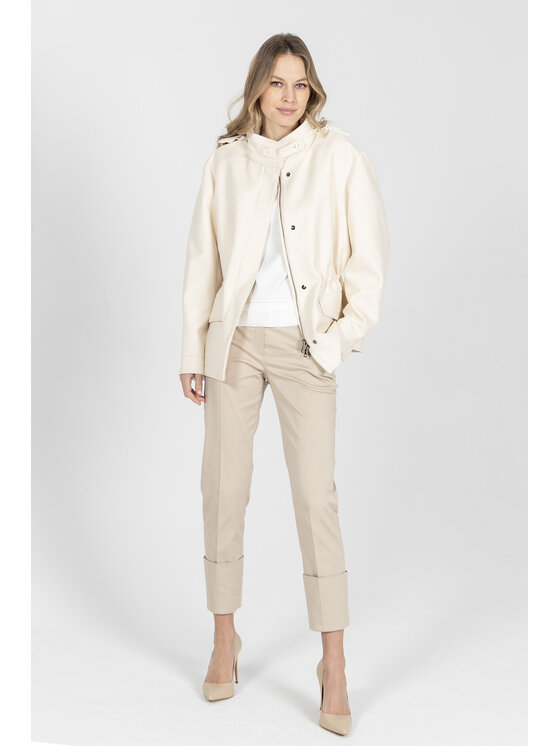 Deni Cler Milano Deni Cler Milano Spodnie materiałowe W-DC-5218-F2-F1-13-1 Beżowy Slim Fit