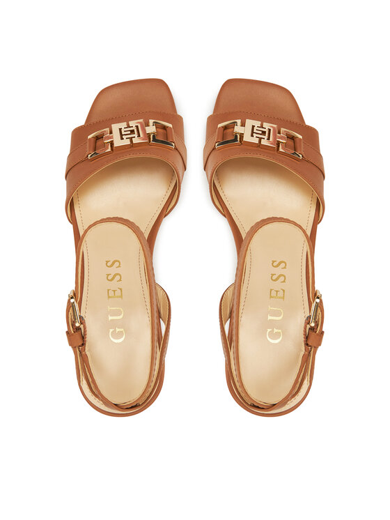 Guess Guess Sandali FLJGRT LEA03 Rjava