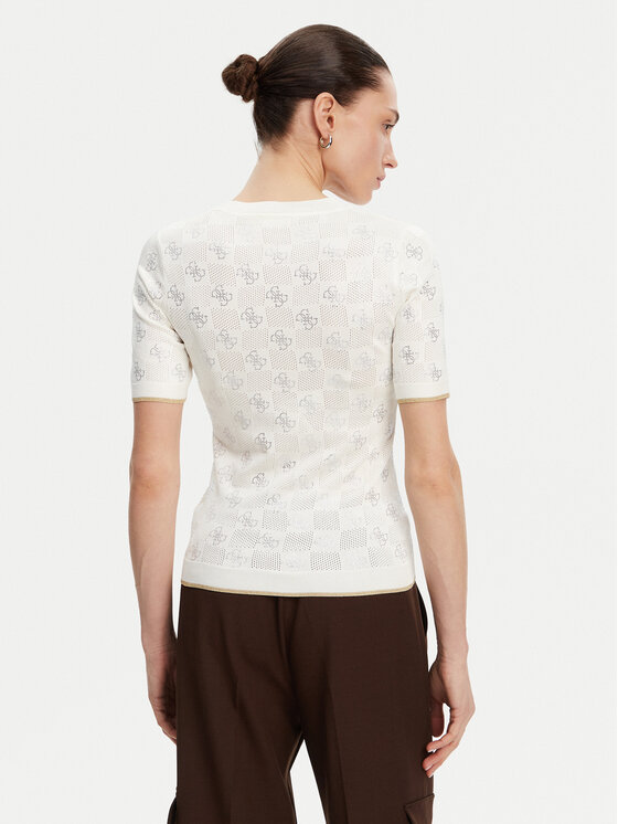 Guess Guess Maglione W5GR20 Z3D60 Écru Regular Fit