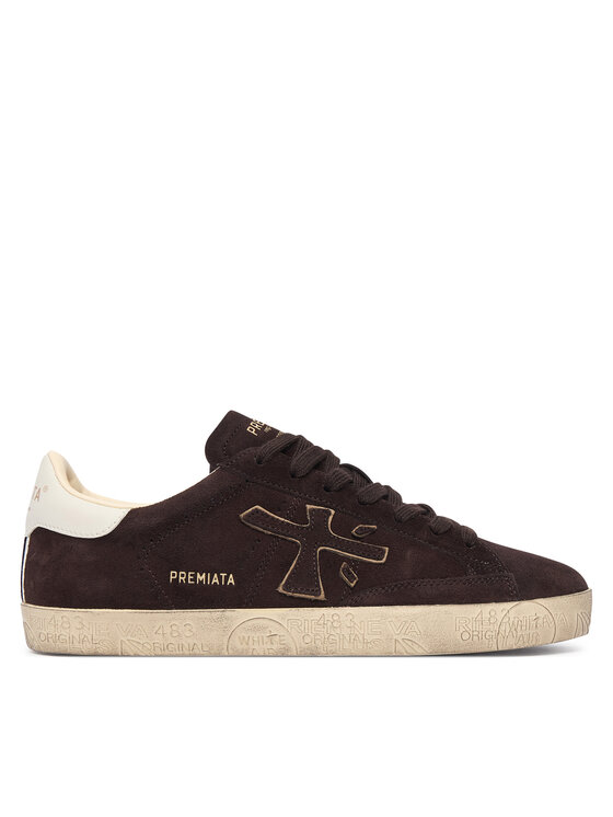 Premiata Premiata Sneakersy Stevend Var 7897 Brązowy ciemny