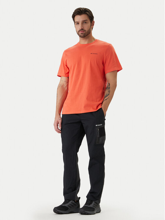 Columbia Columbia Tričko CSC™ Logo Back Tee 2155011 Oranžová Regular Fit
