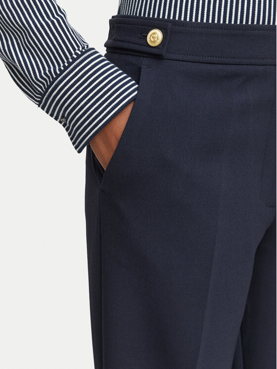 Tommy Hilfiger Tommy Hilfiger Spodnie materiałowe WW0WW52204 Granatowy Bootcut Fit