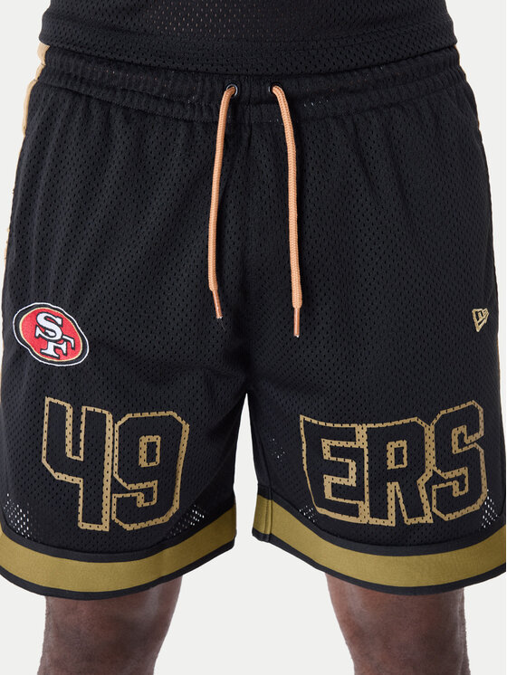 New Era New Era Sportovní kraťasy NFL Saf49E Graphic 60596398 Černá Regular Fit