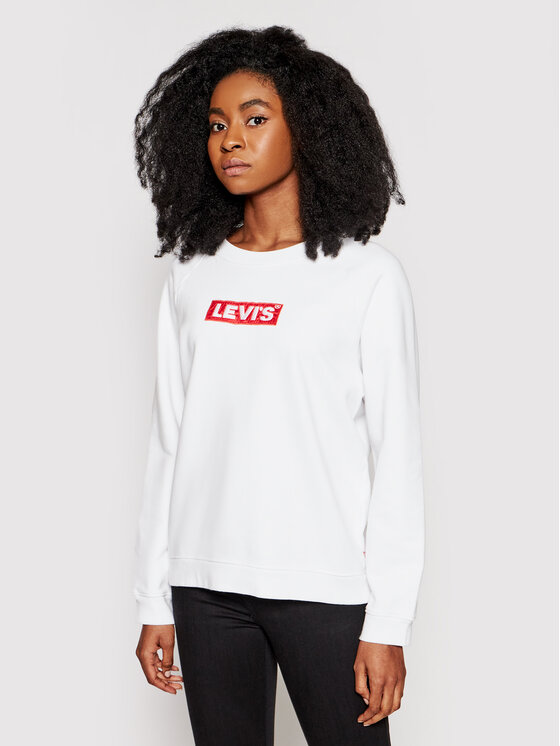 Felpa Relaxed Graphic Crew 29717-0092 Bianco