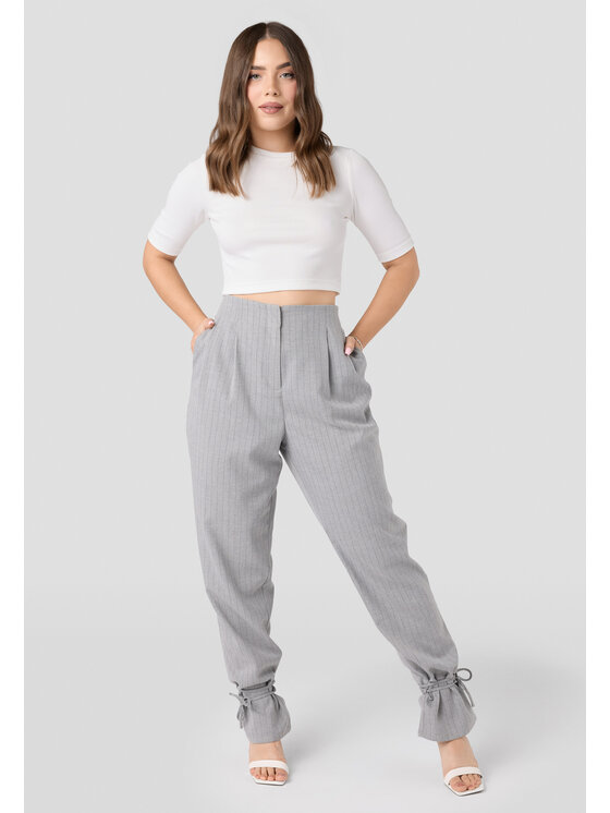 LAURELLA LAURELLA Dámské kalhoty Laurella 3VA006220 Šedá Regular Fit