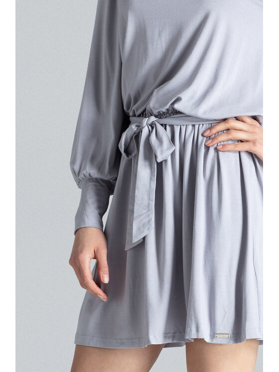 FIGL FIGL Šaty M576 Sivá Regular Fit