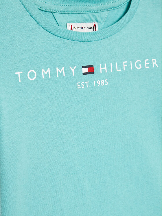 Tommy Hilfiger TShirt Essential KG0KG05242 M Zielony Regular Fit
