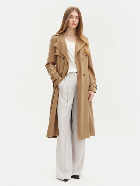 Guess Guess Tenchcoat W5RL15 WGYM2 Beige Regular Fit