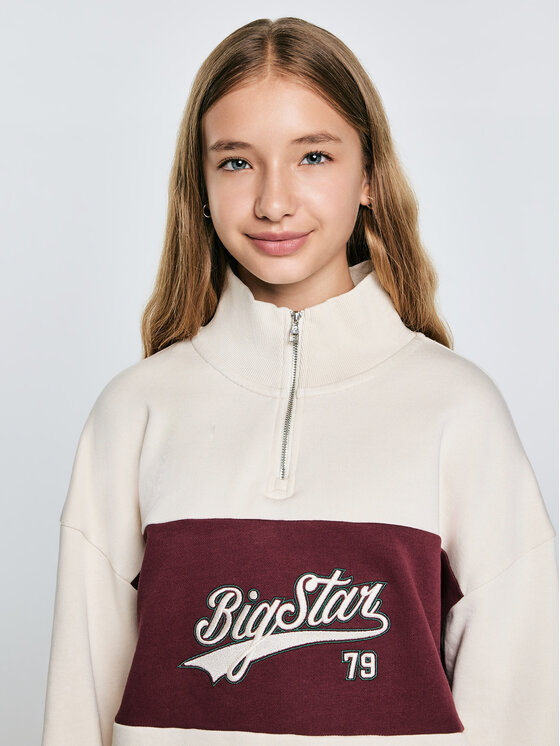 BIG STAR BIG STAR Bluza ROSSALIA Kremowy Comfort Fit