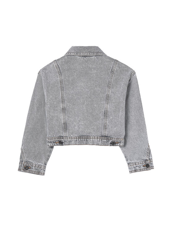 Mayoral Mayoral Kurtka jeansowa 6406 Szary Regular Fit