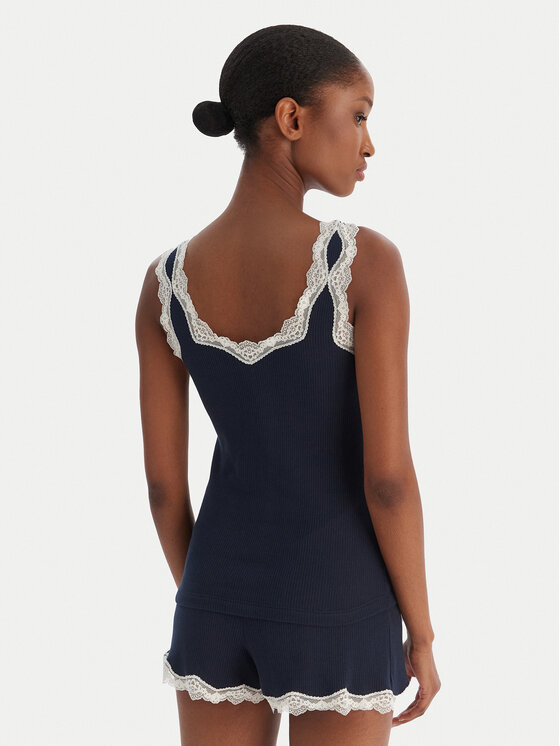 Tommy Hilfiger Tommy Hilfiger Pižama UW0UW06215 Mornarsko modra Regular Fit