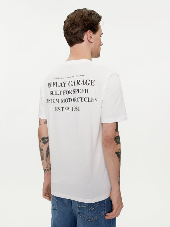 REPLAY Replay T-särk M6766.000.22662 Valge Regular Fit