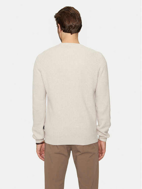 Bugatti Bugatti Sweater 7400 65563B Ekru Regular Fit