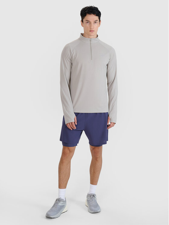 4F 4F Koszulka techniczna BLAST Szary Regular Fit