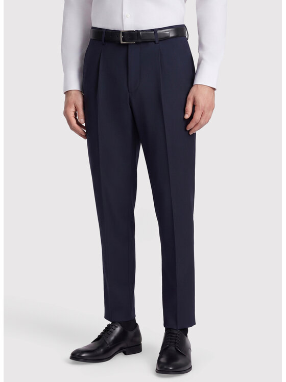 Pako Lorente Pako Lorente Spodnie garniturowe P26WP-6G-015 Granatowy Slim Fit