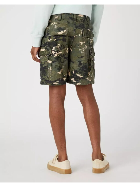 Wrangler Wrangler Szorty materiałowe CASEY CARGO SHORT Kolorowy Regular Fit