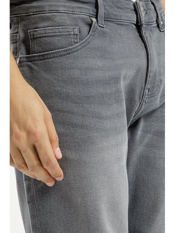 Cross Jeans Cross Jeans Szorty jeansowe A 565-400 Szary Regular Fit