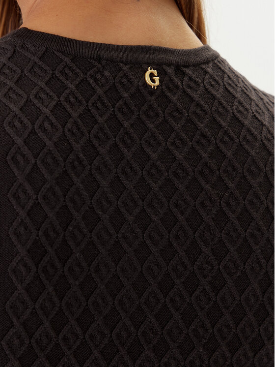 Guess Guess Trikotāžas kleita W5BK68 Z2YJ2 Brūns Slim Fit