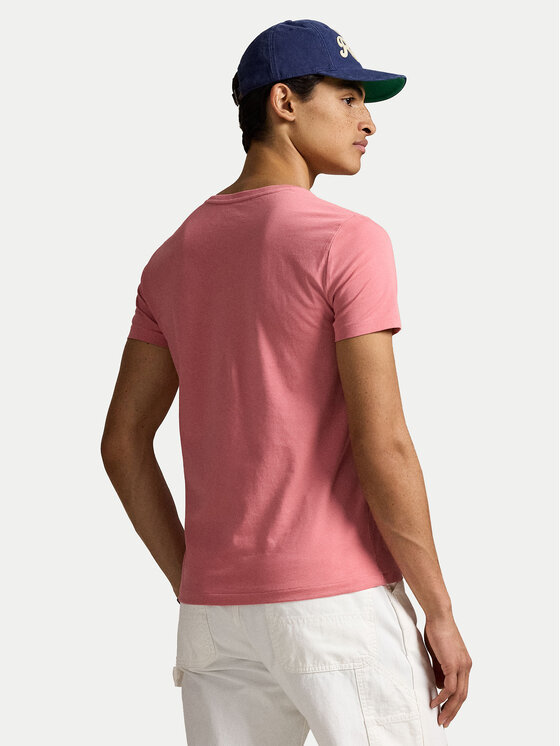 Polo Ralph Lauren Polo Ralph Lauren T-Shirt 710671438433 Ροζ Custom Slim Fit