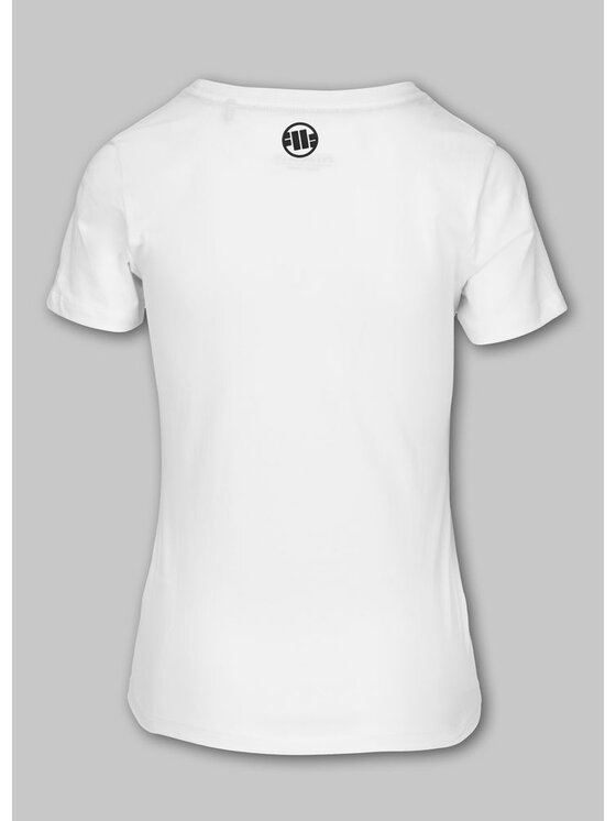 PITBULL PITBULL T-Shirt Koszulka damska PITBULL R XS Biały Regular Fit