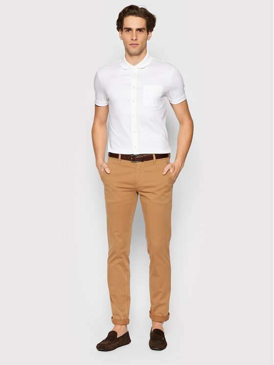 Camicia Puno 11 50467135 Bianco Slim Fit