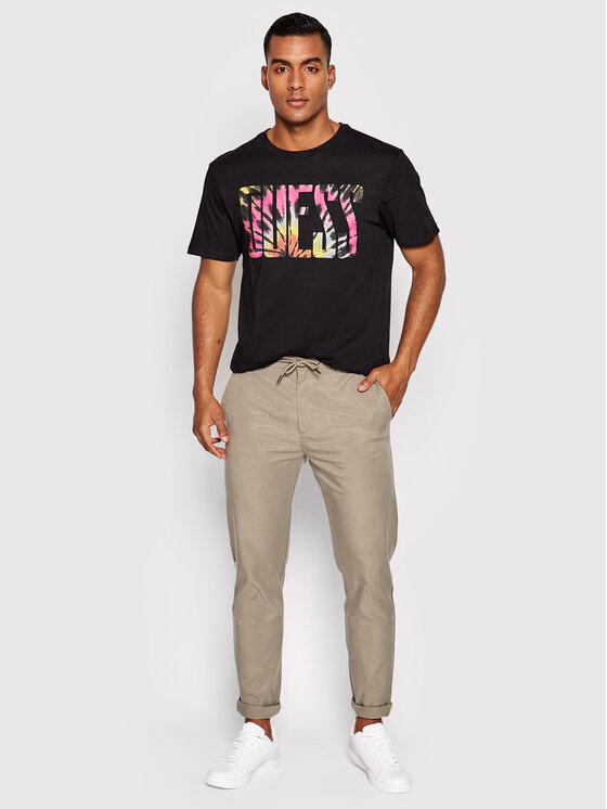 T-shirt Tie Dye M2GI73 K9RM1 Nero Slim Fit