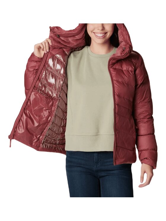 Columbia Columbia Kurtka zimowa Autumn Park Down Hooded 1909232679 Bordowy Regular Fit