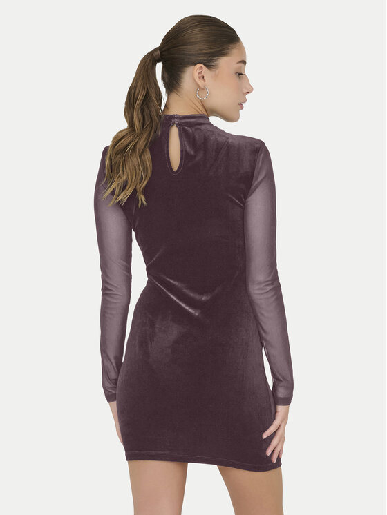ONLY ONLY Koktejlové šaty Smooth 15360667 Fialová Slim Fit