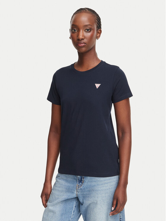 Guess Jeans Guess Jeans Тишърт W4YI10 J1314 Тъмносин Regular Fit
