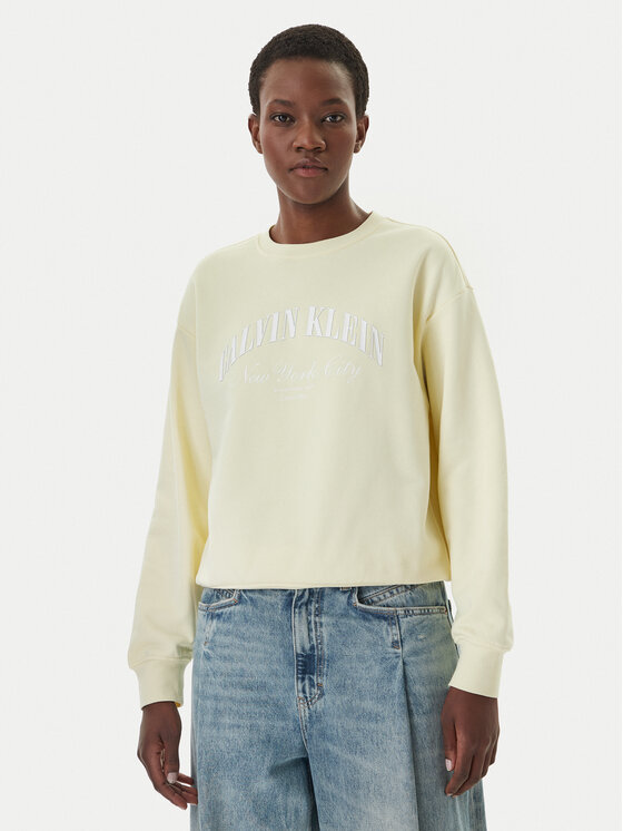 Calvin Klein Jeans Hanorac Logo Graphic LV047F818G Crem Regular Fit