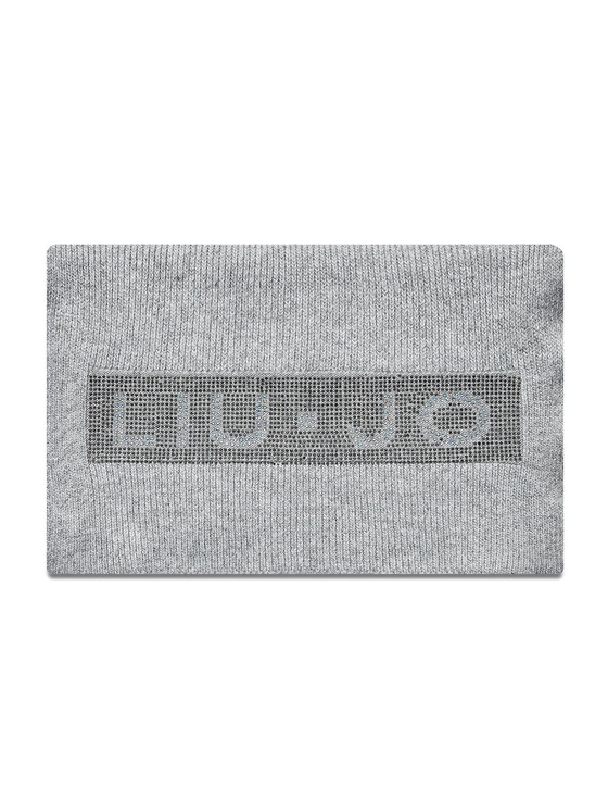 Scialle Sciarpa Logo Strass 3F1012 M0300 Grigio