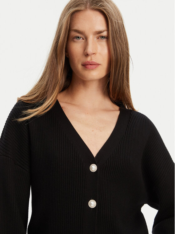 Guess Guess Kardiganas W5YR07 Z2ZK2 Juoda Relaxed Fit