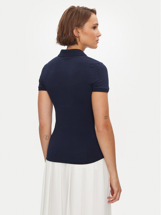 Lacoste Lacoste Polo majica DF3443 Mornarsko modra Slim Fit