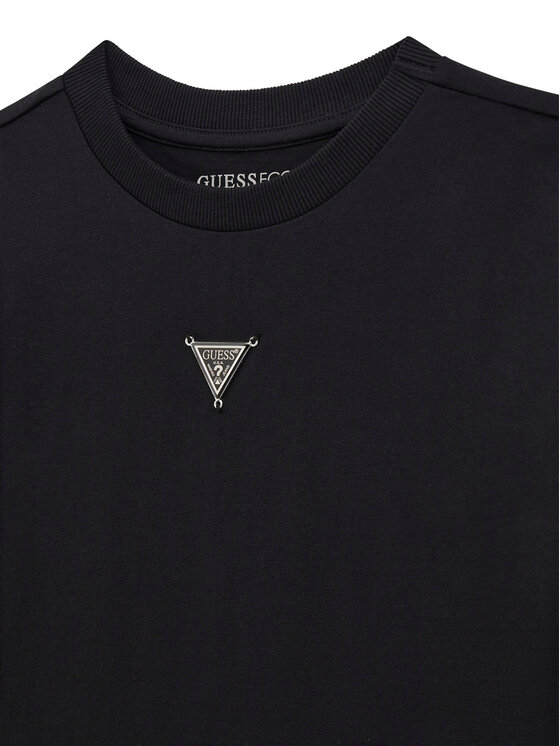 Guess Guess Tricou L5BI16 KCNQ4 Negru Regular Fit