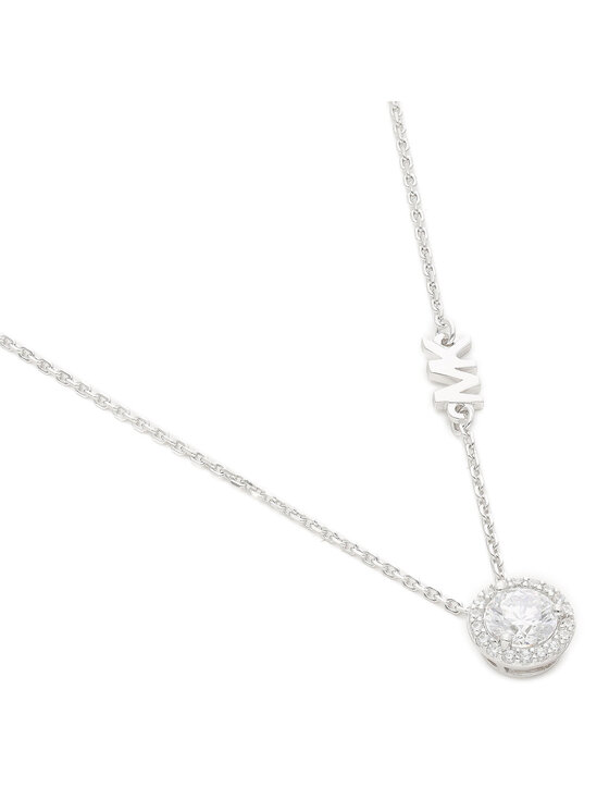 Michael Kors Michael Kors Naszyjnik Pave Halo Necklace MKC1208AN040 Srebrny