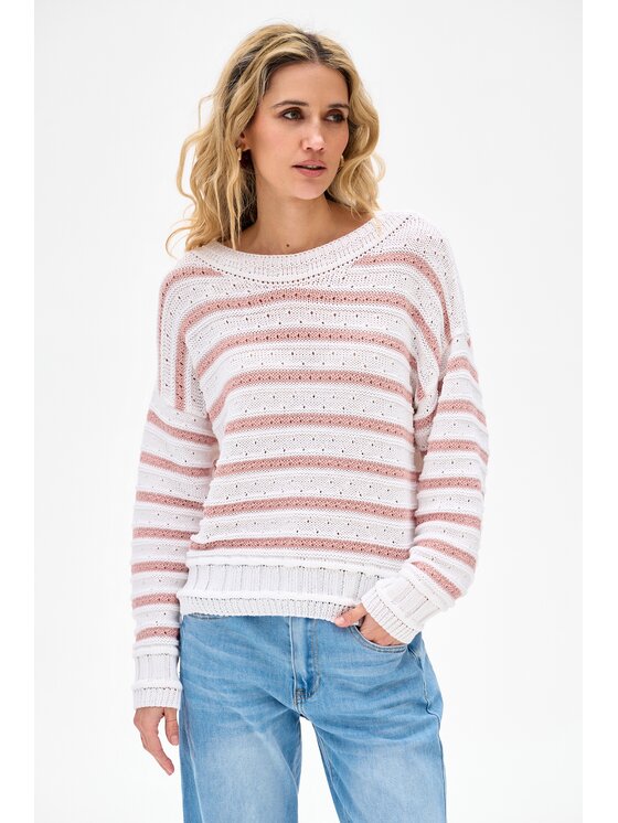 blue shadow blue shadow Sweter Kera Różowy Regular Fit
