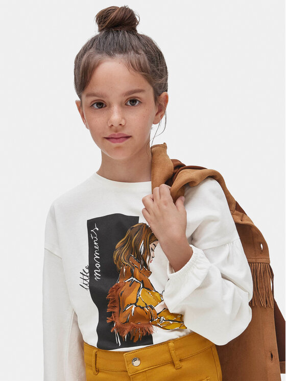 Mayoral Bluză 7.044 Écru Regular Fit