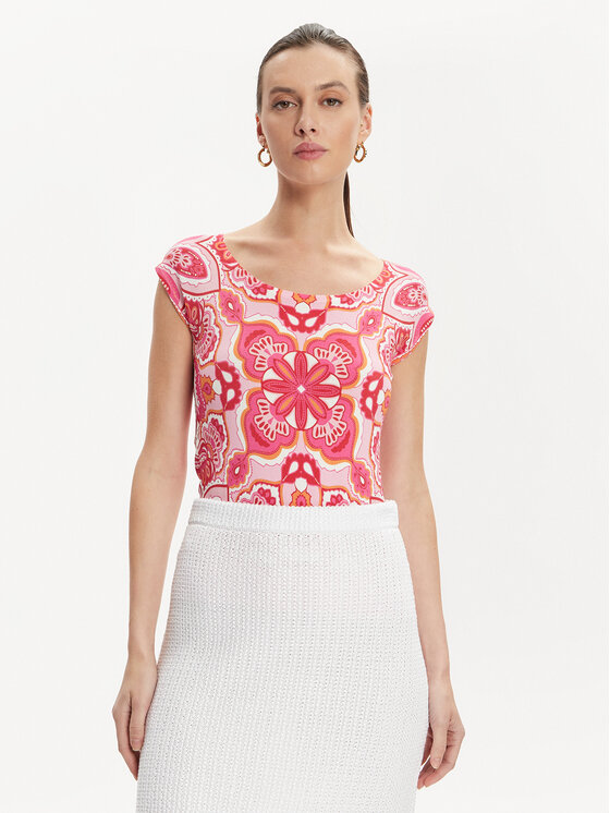 Luisa Spagnoli Luisa Spagnoli Blūze Crotone 58243 Rozā Regular Fit