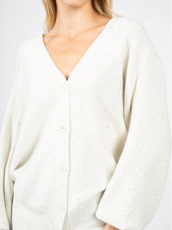 Silvian Heach Silvian Heach Svetr PGA22080CD | Aberdeen Bílá Regular Fit