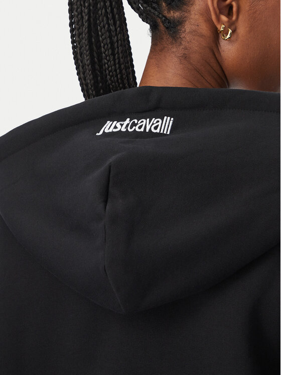 Just Cavalli Just Cavalli Mikina 81PAIE22 CF102 Čierna Regular Fit