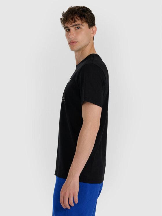 4F 4F T-Shirt NIGHT CITY Czarny Regular Fit
