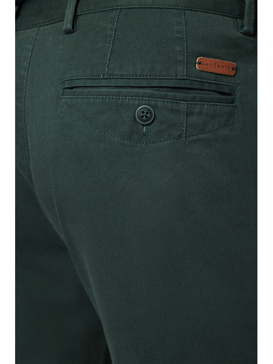 Lancerto Lancerto Spodnie materiałowe Monaco SP082123000004 Zielony Slim Fit