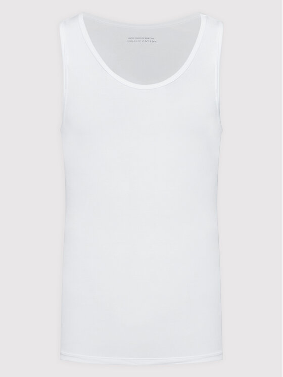 United Colors Of Benetton United Colors Of Benetton Tank top 3OP82H257 Biały Regular Fit
