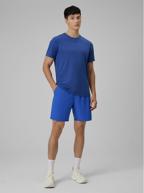 4F 4F Koszulka techniczna MULTI ACTIVE Granatowy Regular Fit