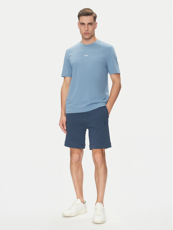 BOSS BOSS T-shirt Tchup 50473278 Plava Relaxed Fit